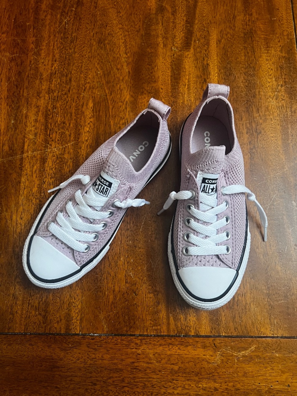NWOB Girls Converse Chuck Taylor All Star Shoreline Knit Slip-On / Lavender / 12